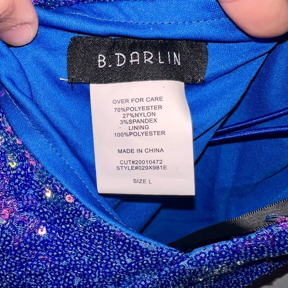 NWT 🥀 B. Darlin Women's Sequin Mini Dress - Picture 12 of 12